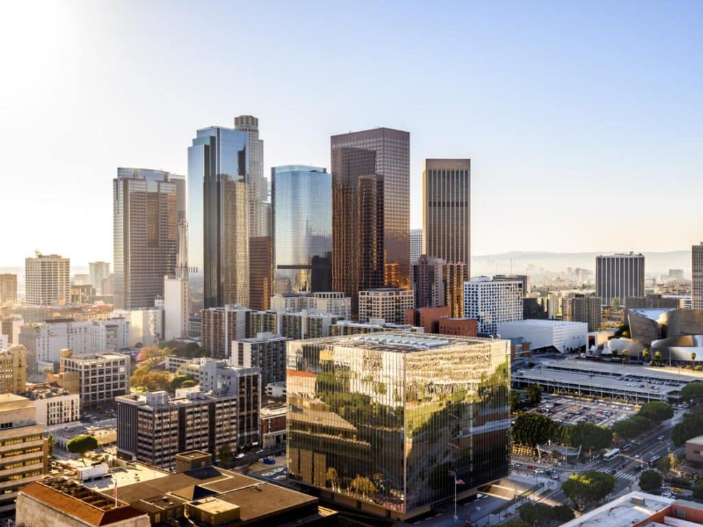 Downtown LA Los Angeles skyline cityscape California